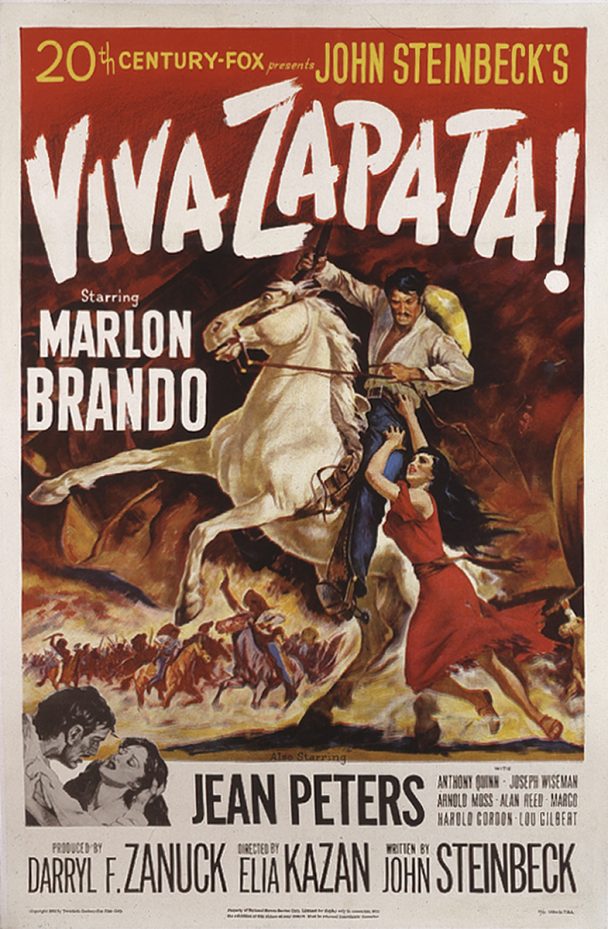 Poster of Viva Zapata! movie with Marlon Brando.